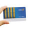 Carte di regalo di plastica del PVC di colore pieno, carta di appartenenza nella dimensione standard di CR80/30mil