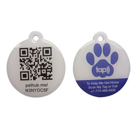 Etichetta a resina epossidica di NFC RFID di dimensione su misura stampa amichevole del QR Code di Eco