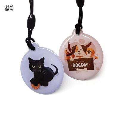 Personalizzazione 13.56MHz Programmabile NTAG213 Smart Epoxy Keyfob Tag Tag RFID NFC