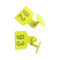 Il bestiame giallo di frequenza ultraelevata RFID etichetta/piccole multi etichette funzionali del bestiame di RFID