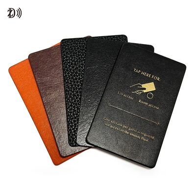 Carte in pelle stampabile personalizzata con superficie in pelle 13.56Mhz RFID NFC vuote
