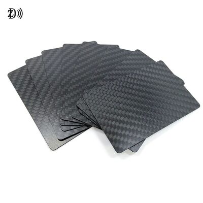 Biglietto da visita personalizzato in fibra di carbonio 3K LOGO in vera fibra di carbonio RFID NFC Card Mini Tag Frequenza 13.56MHz per pagamenti in hotel